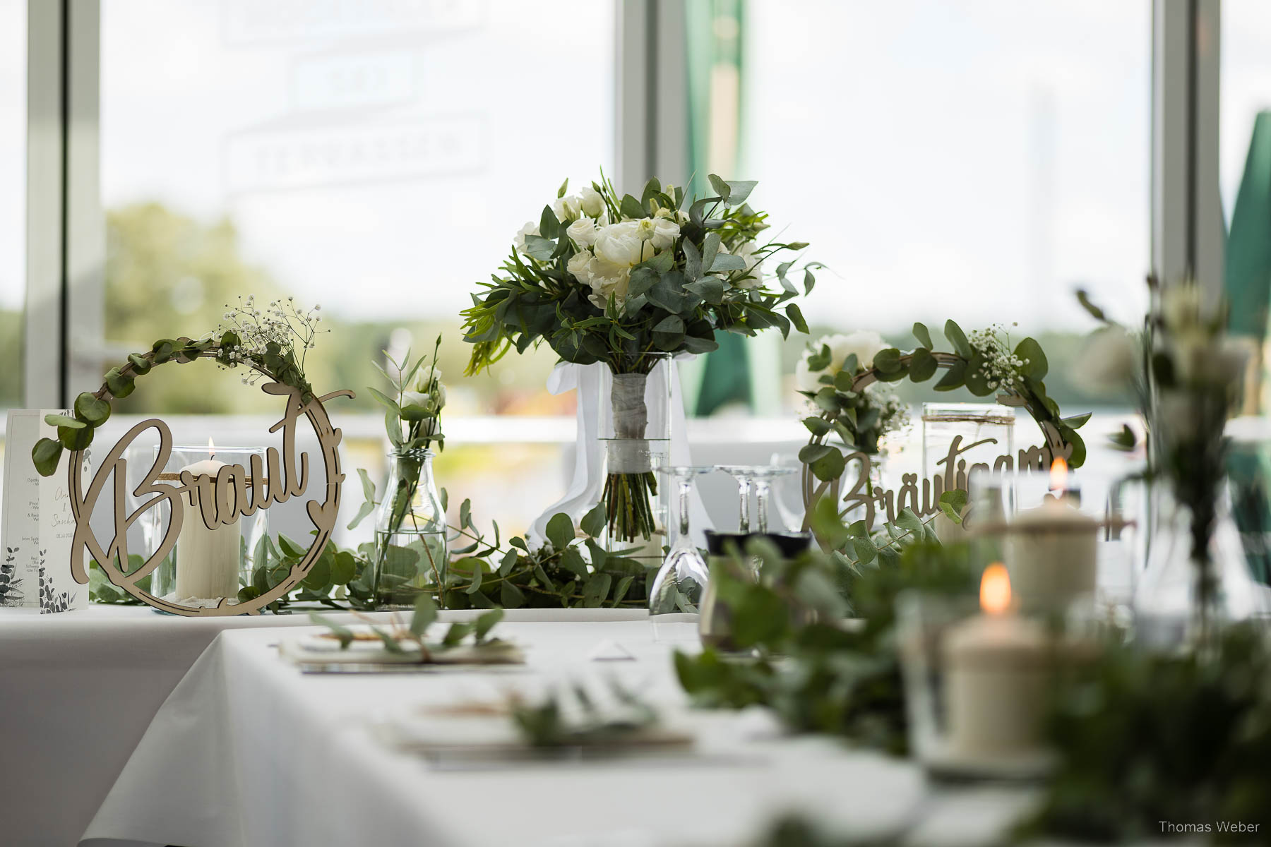 Hochzeitsempfang an den Hooksieler Skiterrassen, Hochzeitsfotograf Thomas Weber aus Oldenburg
