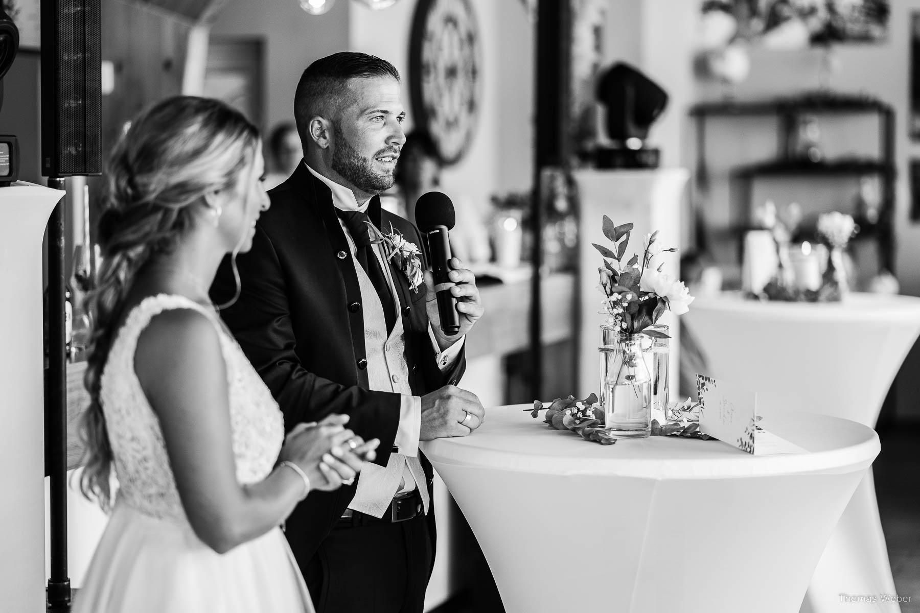 Hochzeitsempfang an den Hooksieler Skiterrassen, Hochzeitsfotograf Thomas Weber aus Oldenburg