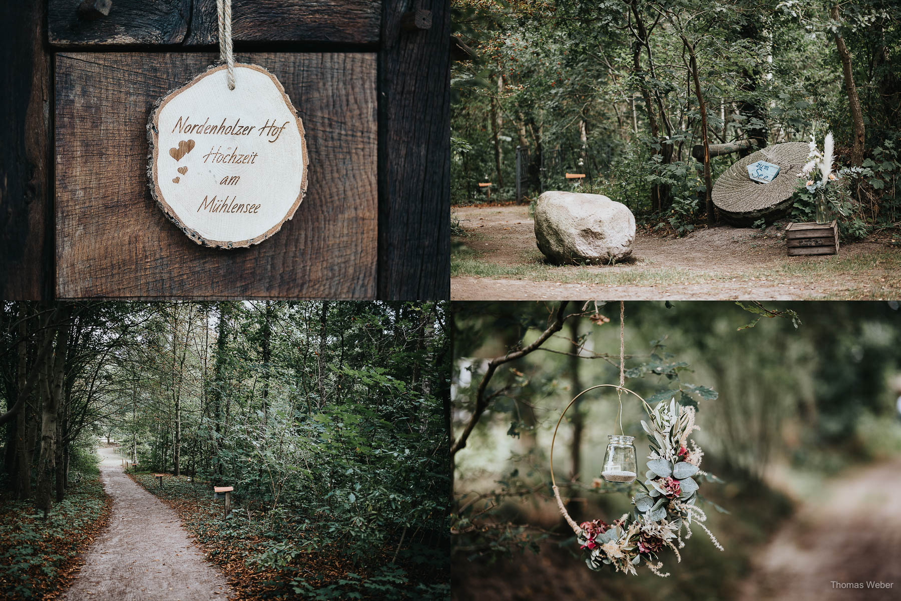 Freie Trauung am Mühlensee am Nordenholzer Hof in Hude, Hochzeitsfotograf Thomas Weber