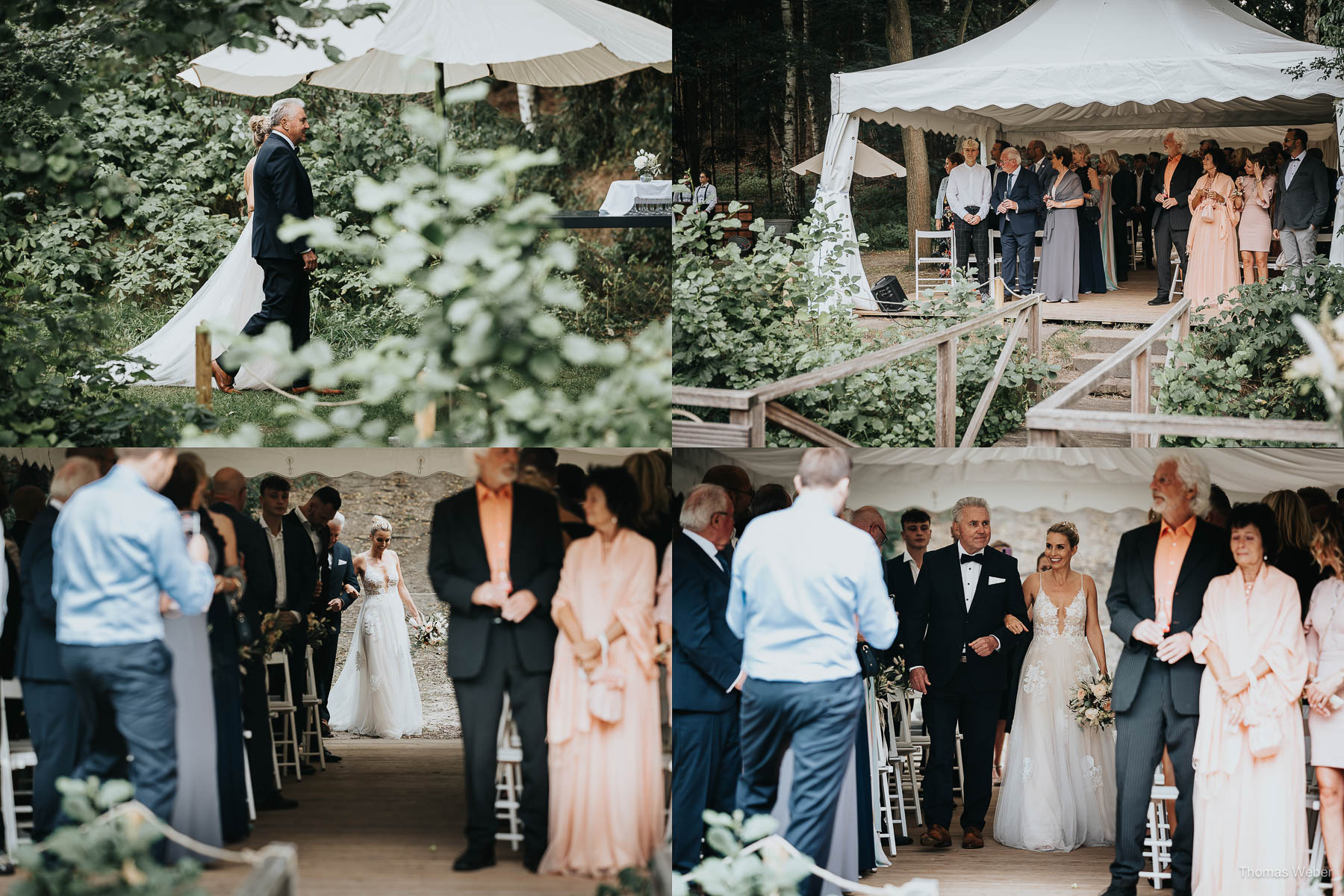 Freie Trauung am Mühlensee am Nordenholzer Hof in Hude, Hochzeitsfotograf Thomas Weber