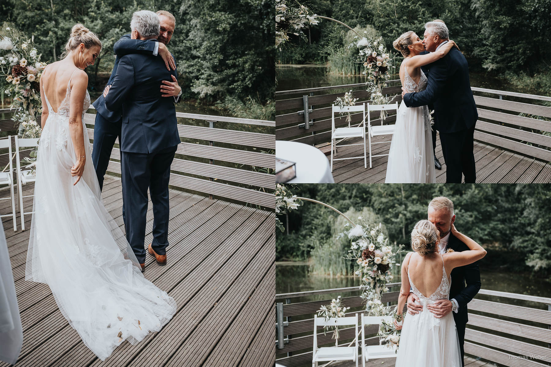 Freie Trauung am Mühlensee am Nordenholzer Hof in Hude, Hochzeitsfotograf Thomas Weber