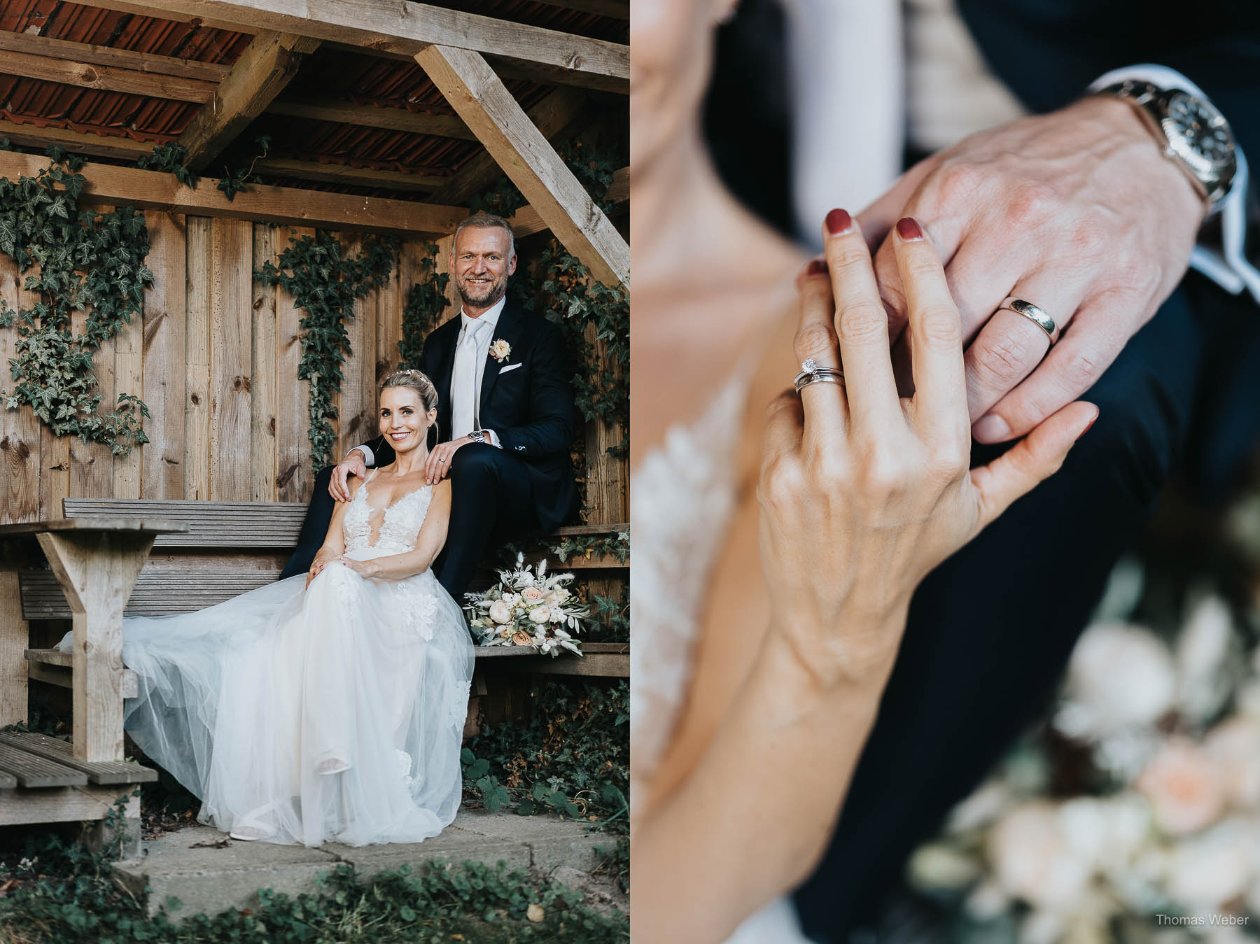 Hochzeitsfotos am Nordenholzer Hof in Hude, Hochzeitsfotograf Thomas Weber