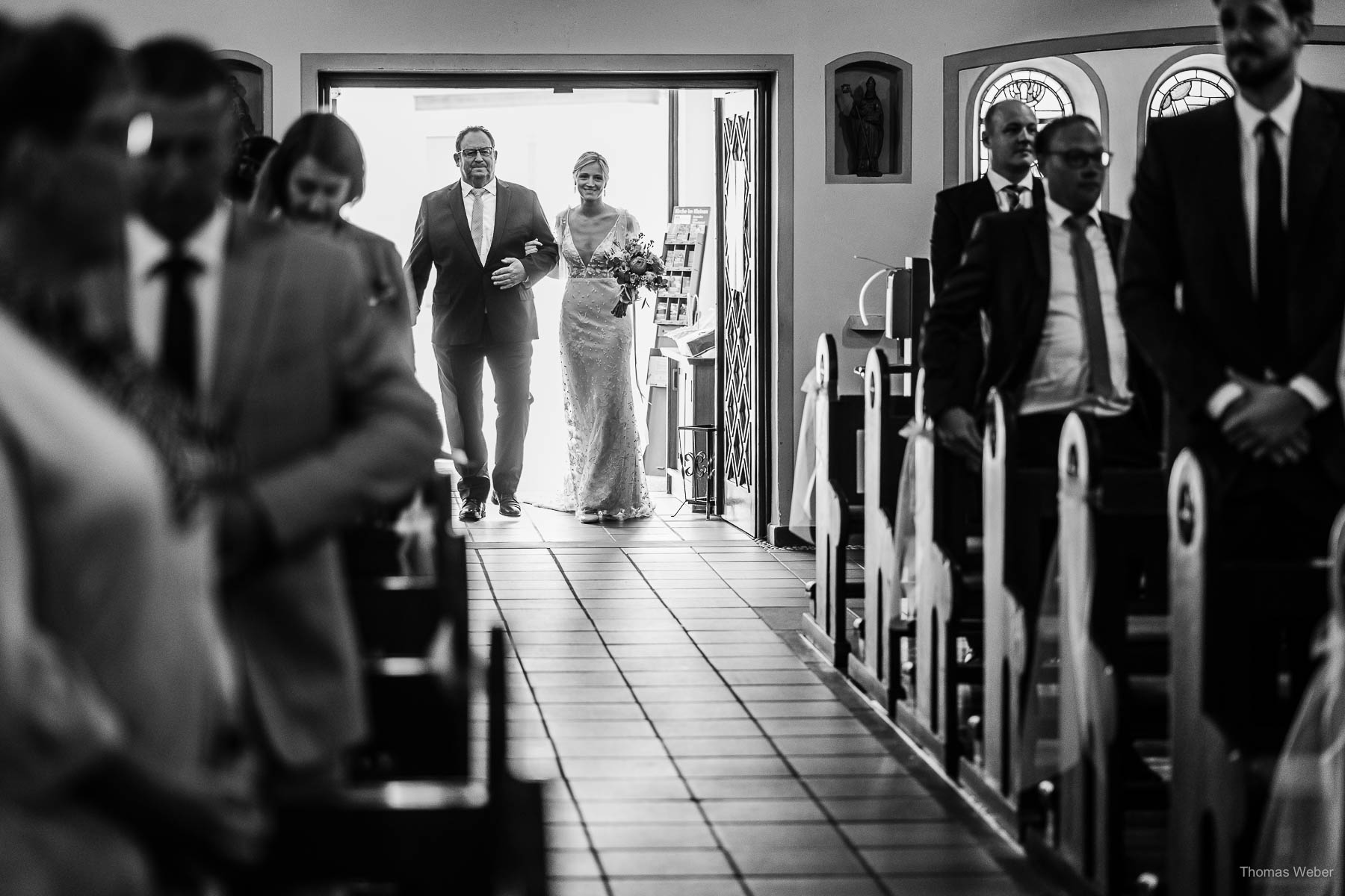 Kirchliche Hochzeit in Rastede, Hochzeitsfotograf Thomas Weber aus Rastede