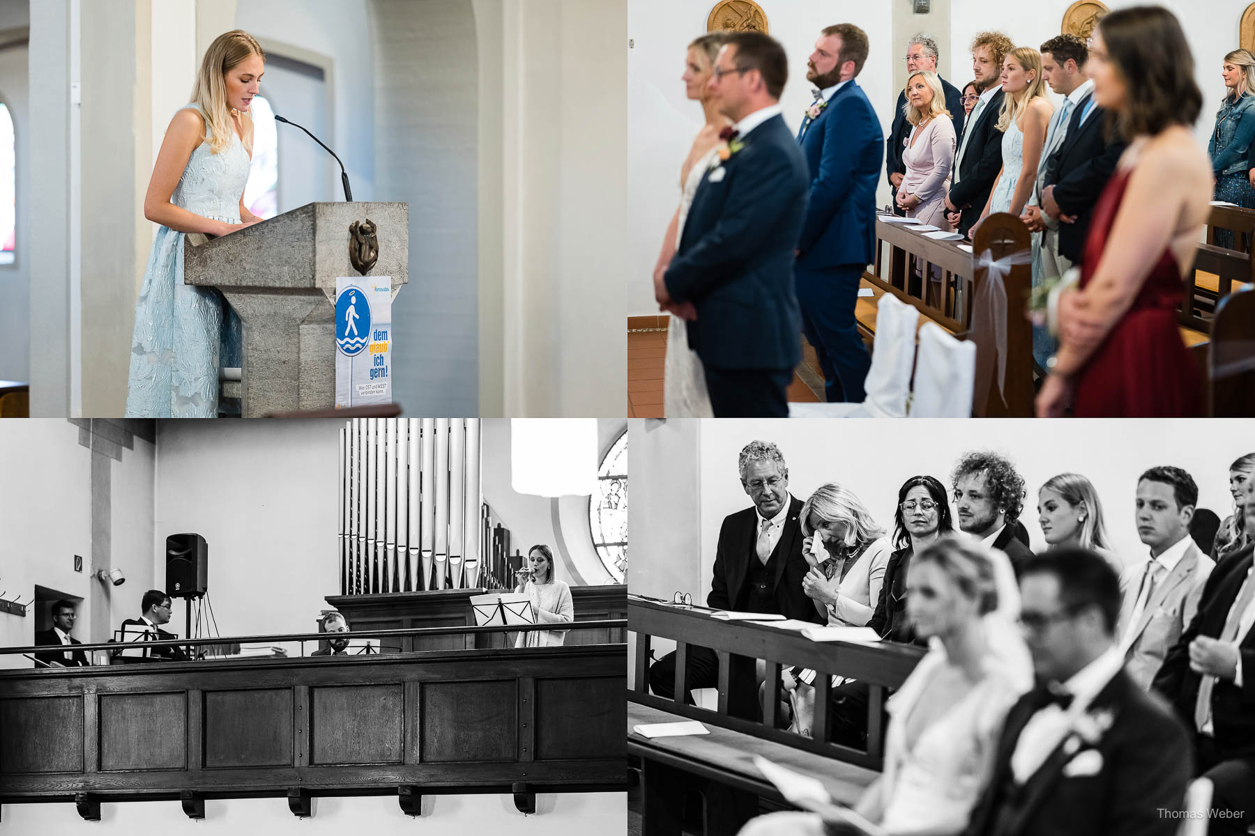 Kirchliche Hochzeit in Rastede, Hochzeitsfotograf Thomas Weber aus Rastede