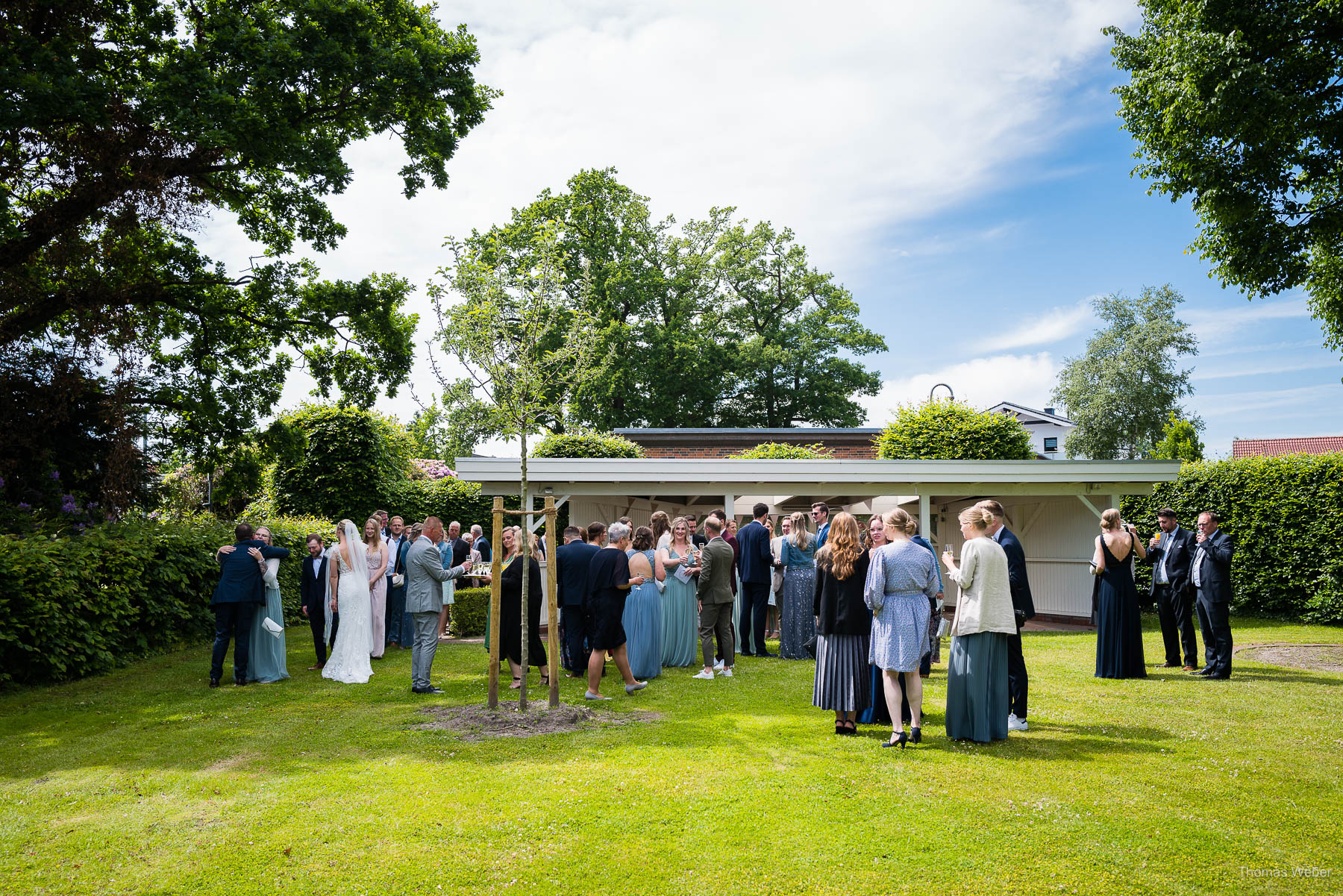 Hochzeitsempfang nach der kirchlichen Trauung in Rastede, Thomas Weber, Hochzeitsfotograf