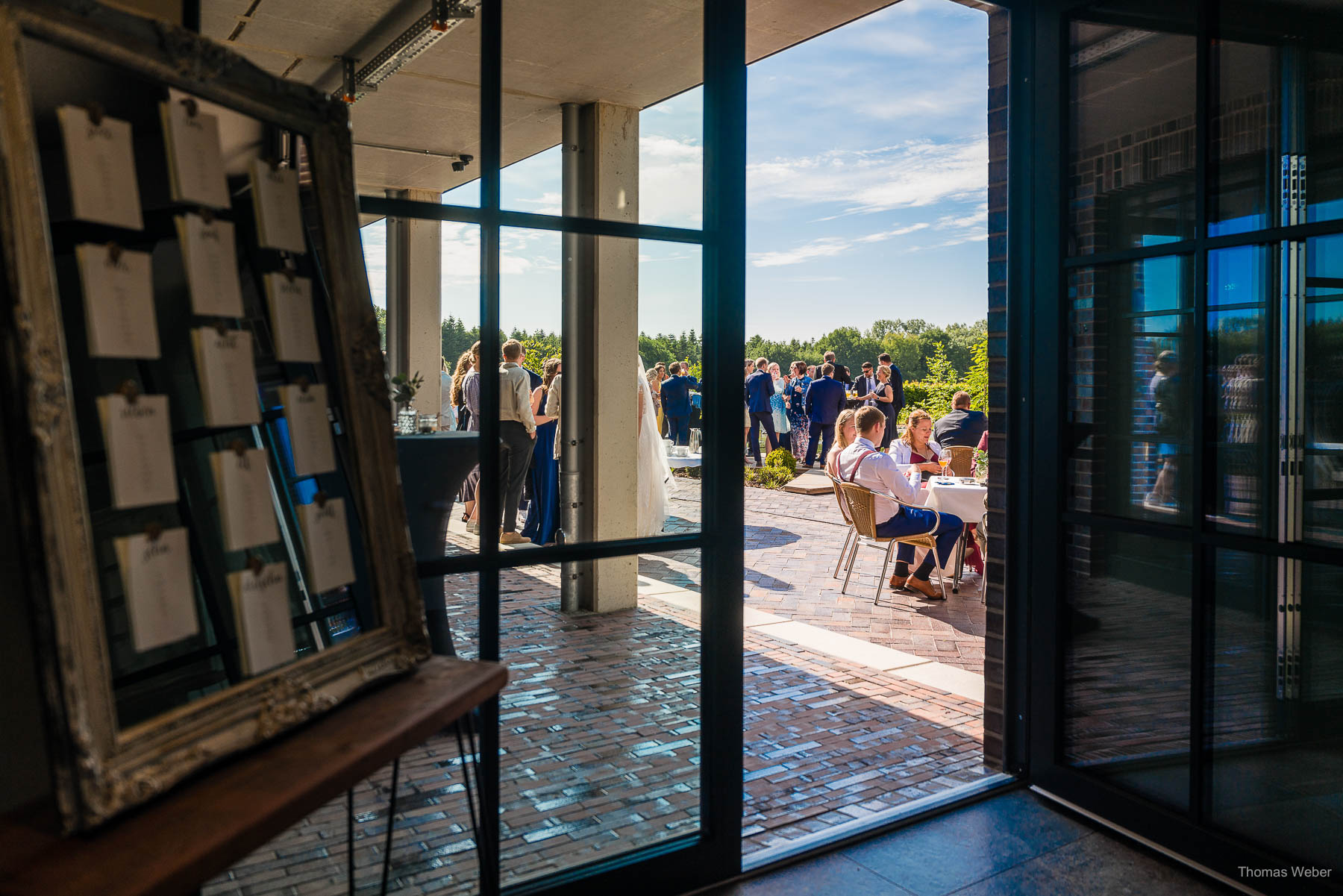 Hochzeitsempfang an der Meyerei Rastede am Zollhaus Rastede, Hochzeitsfotograf Thomas Weber aus Oldenburg