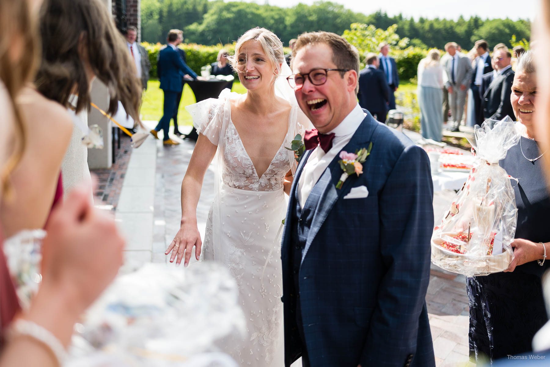 Hochzeitsempfang an der Meyerei Rastede am Zollhaus Rastede, Hochzeitsfotograf Thomas Weber aus Oldenburg