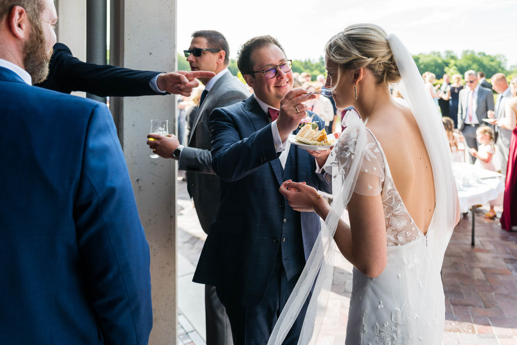 Hochzeitsempfang an der Meyerei Rastede am Zollhaus Rastede, Hochzeitsfotograf Thomas Weber aus Oldenburg