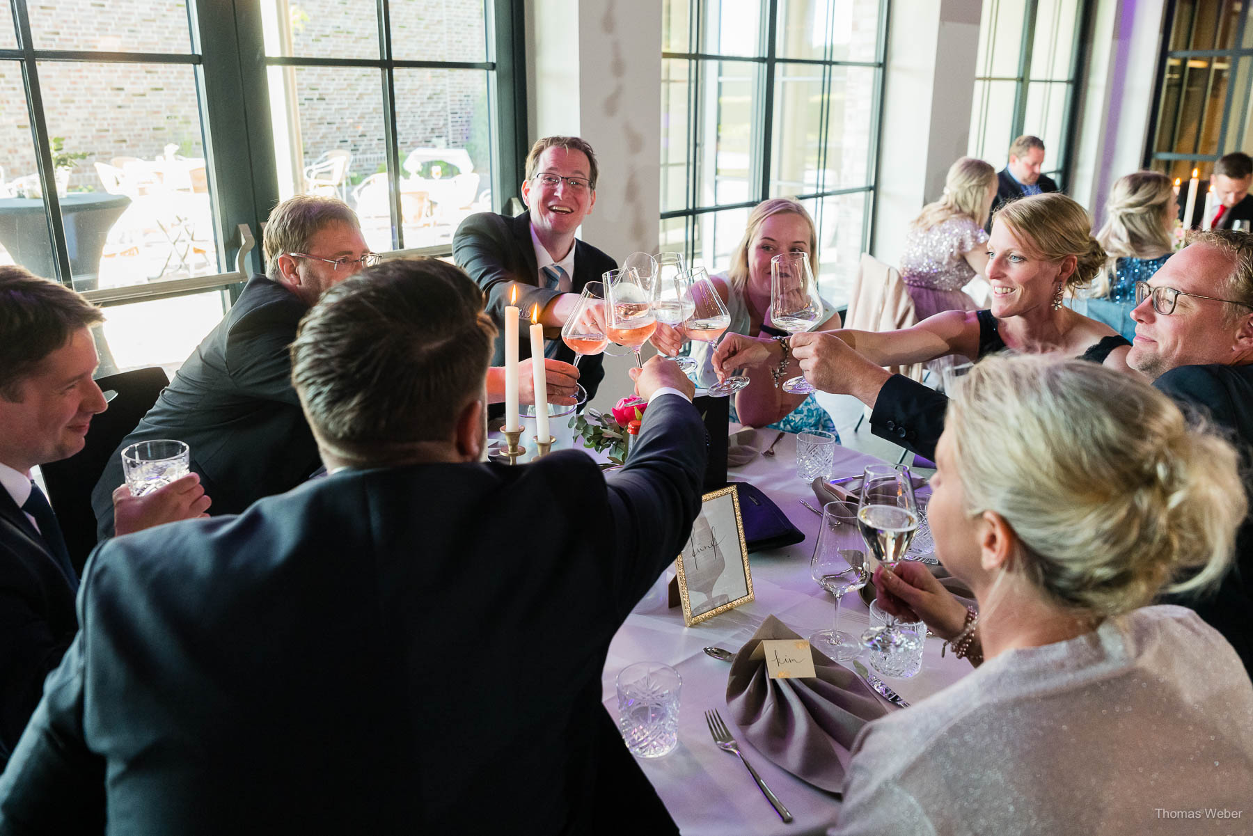 Hochzeitsempfang an der Meyerei Rastede am Zollhaus Rastede, Hochzeitsfotograf Thomas Weber aus Oldenburg