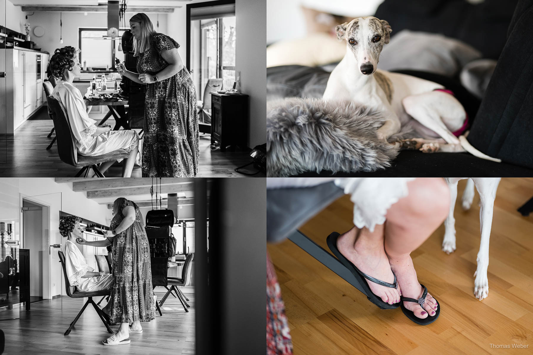 Brautstyling vor der Hochzeit, Hochzeitsfotograf Thomas Weber aus Oldenburg