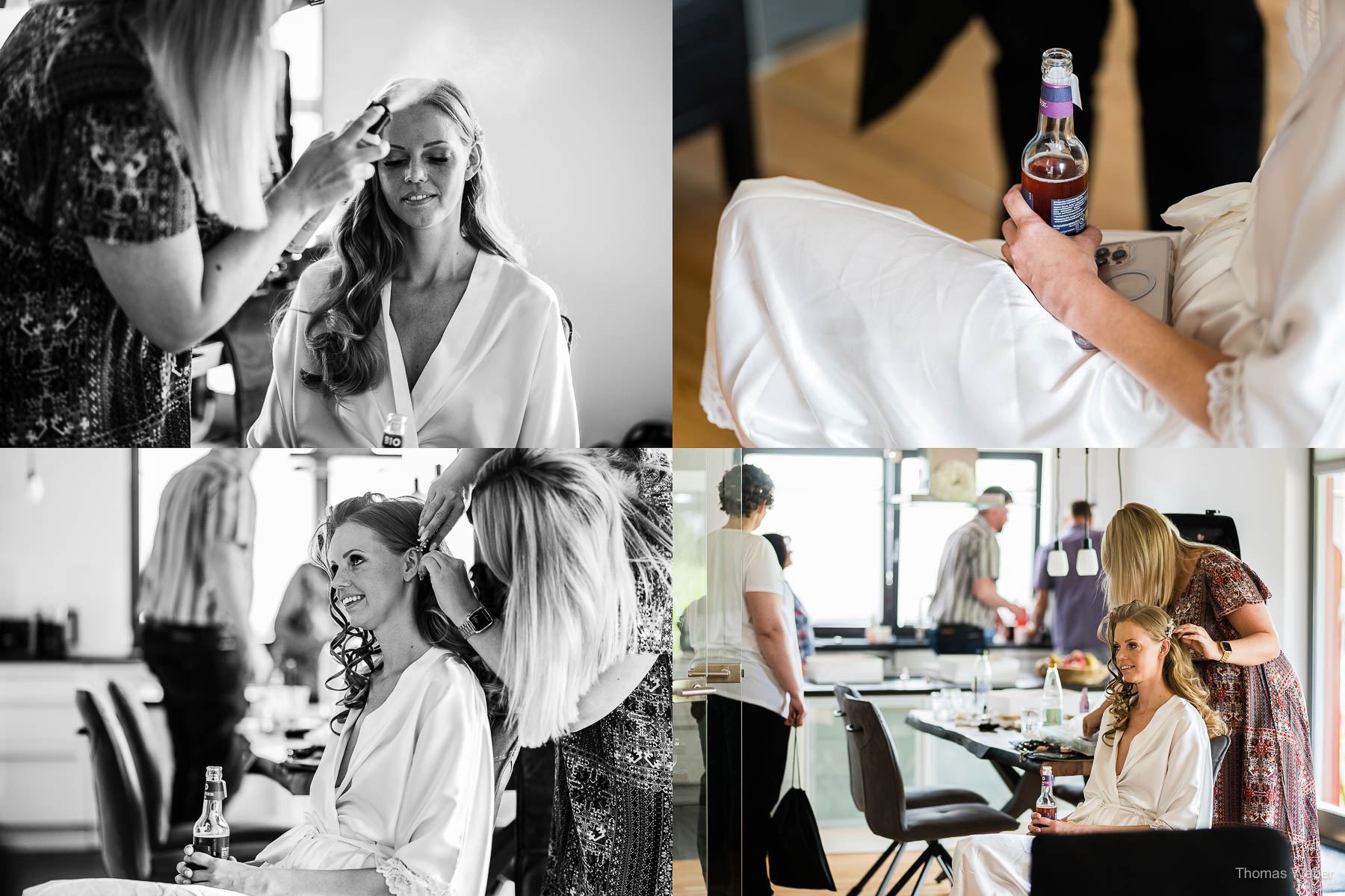 Brautstyling vor der Hochzeit, Hochzeitsfotograf Thomas Weber aus Oldenburg