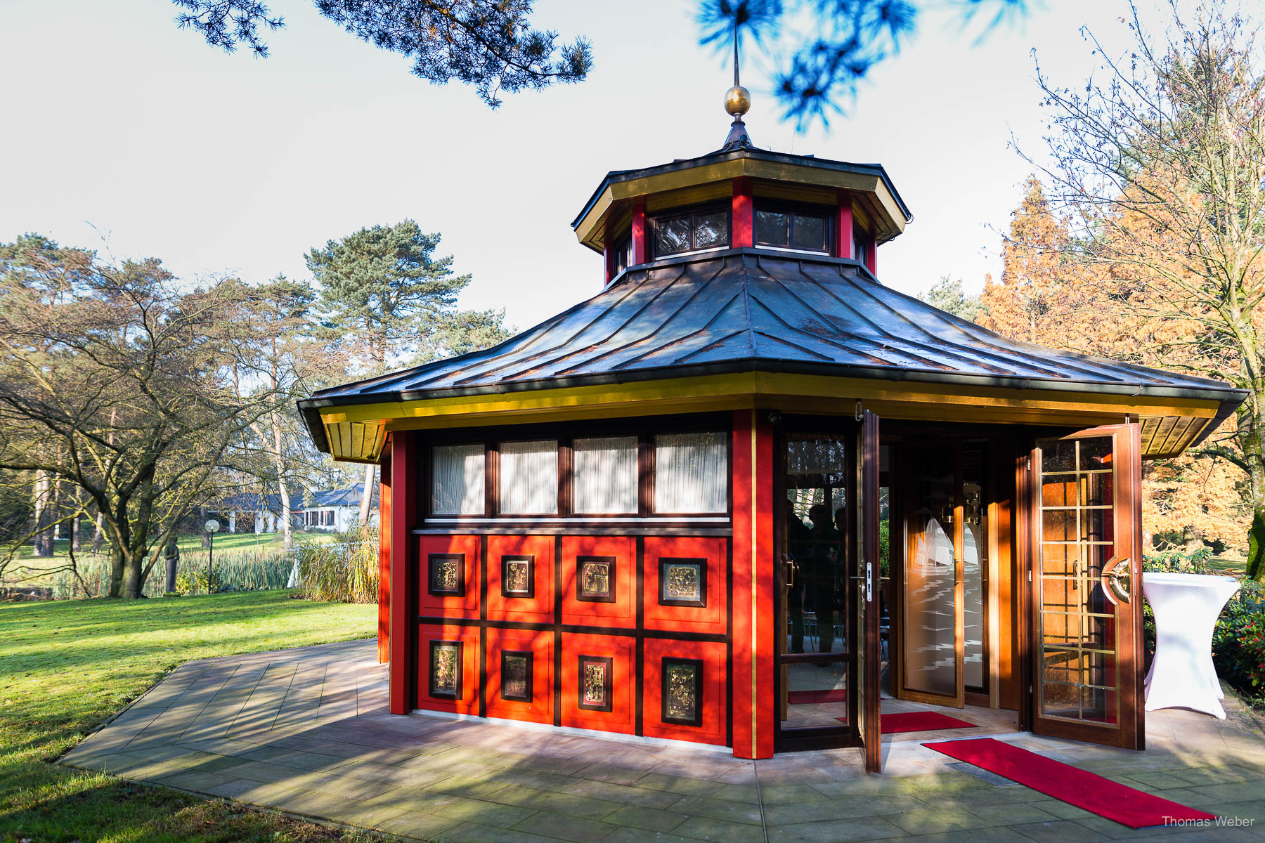 Das japanische Teehaus auf dem Gut Sandheide, Thomas Weber, Hochzeitsfotograf Oldenburg