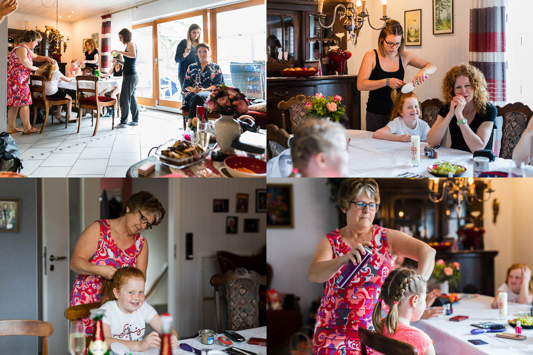 Styling der Braut in Wildeshausen, Hochzeitsfotograf Oldenburg, Thomas Weber