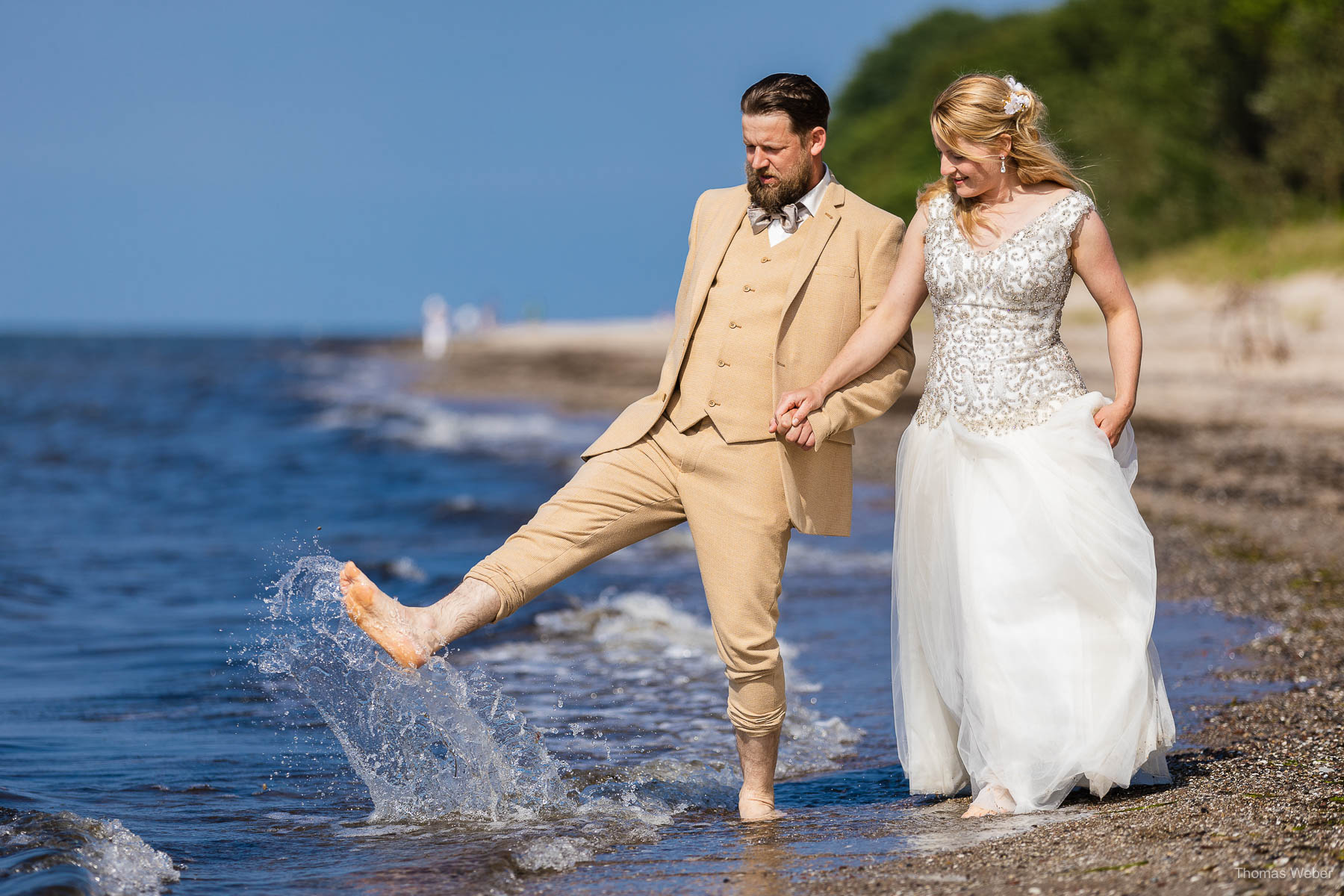Strandhochzeit an der Ostsee, Hochzeitsfotograf Thomas Weber