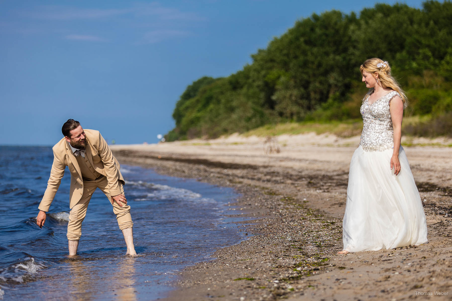 Strandhochzeit an der Ostsee, Hochzeitsfotograf Thomas Weber