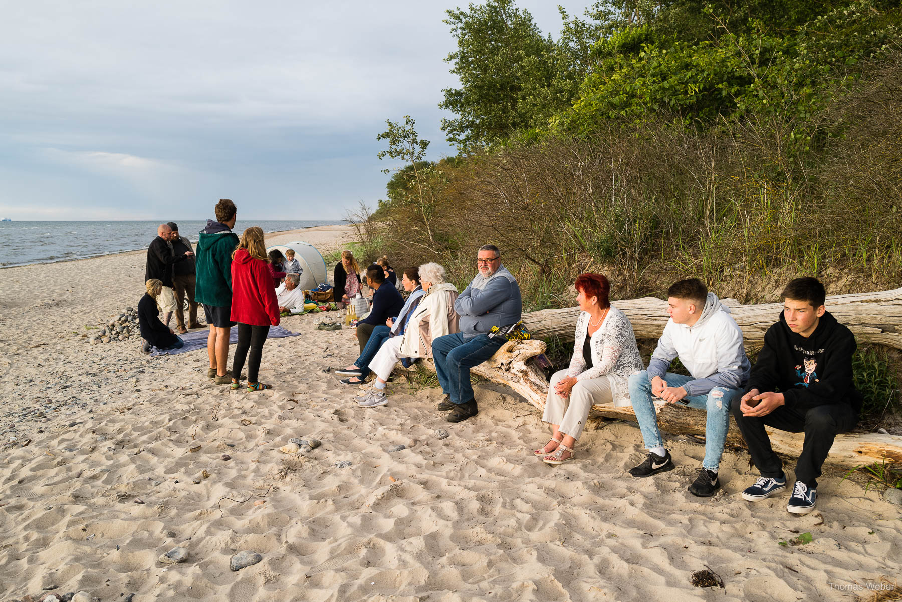 Hochzeitsfeier am Strand der Ostsee, Hochzeitsfotograf Thomas Weber