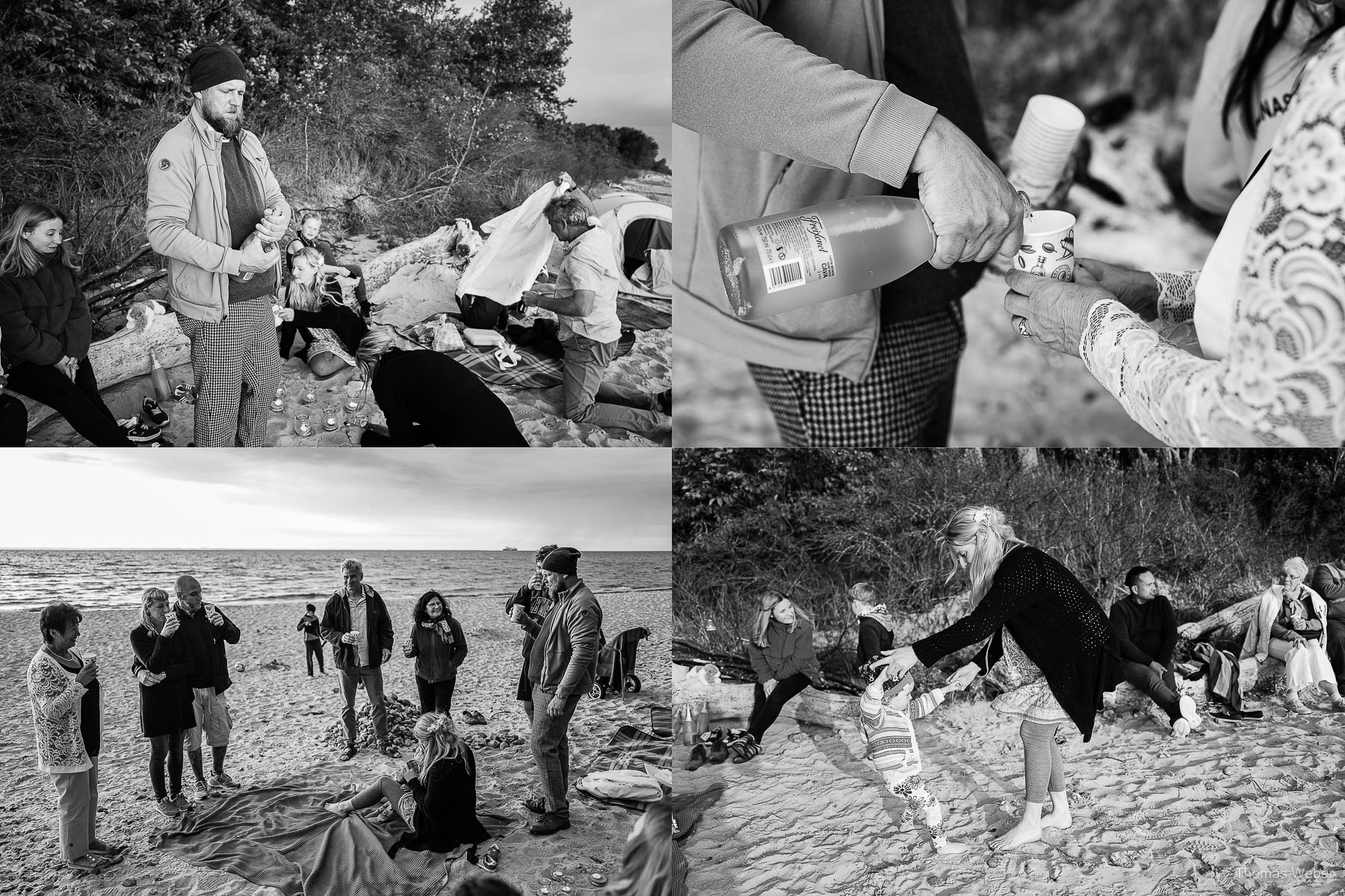 Hochzeitsfeier am Strand der Ostsee, Hochzeitsfotograf Thomas Weber
