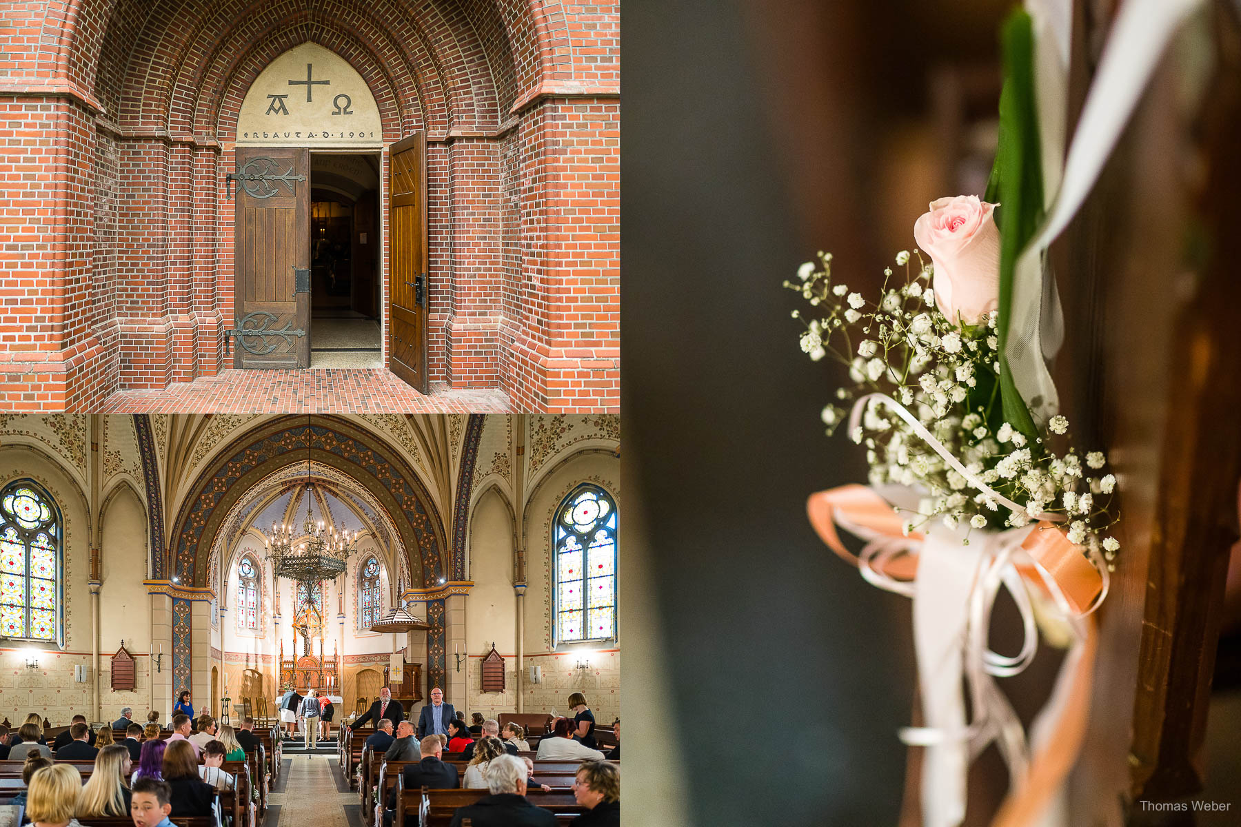 Kirchliche Hochzeit in Bad Zwischenahn, Hochzeitsfotograf Bad Zwischenahn, Thomas Weber