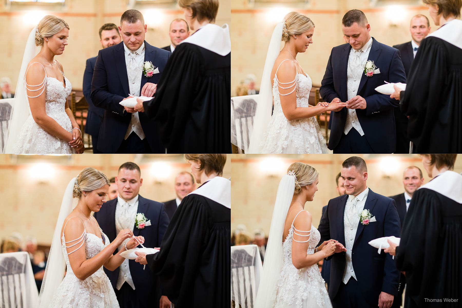 Kirchliche Hochzeit in Bad Zwischenahn, Hochzeitsfotograf Bad Zwischenahn, Thomas Weber