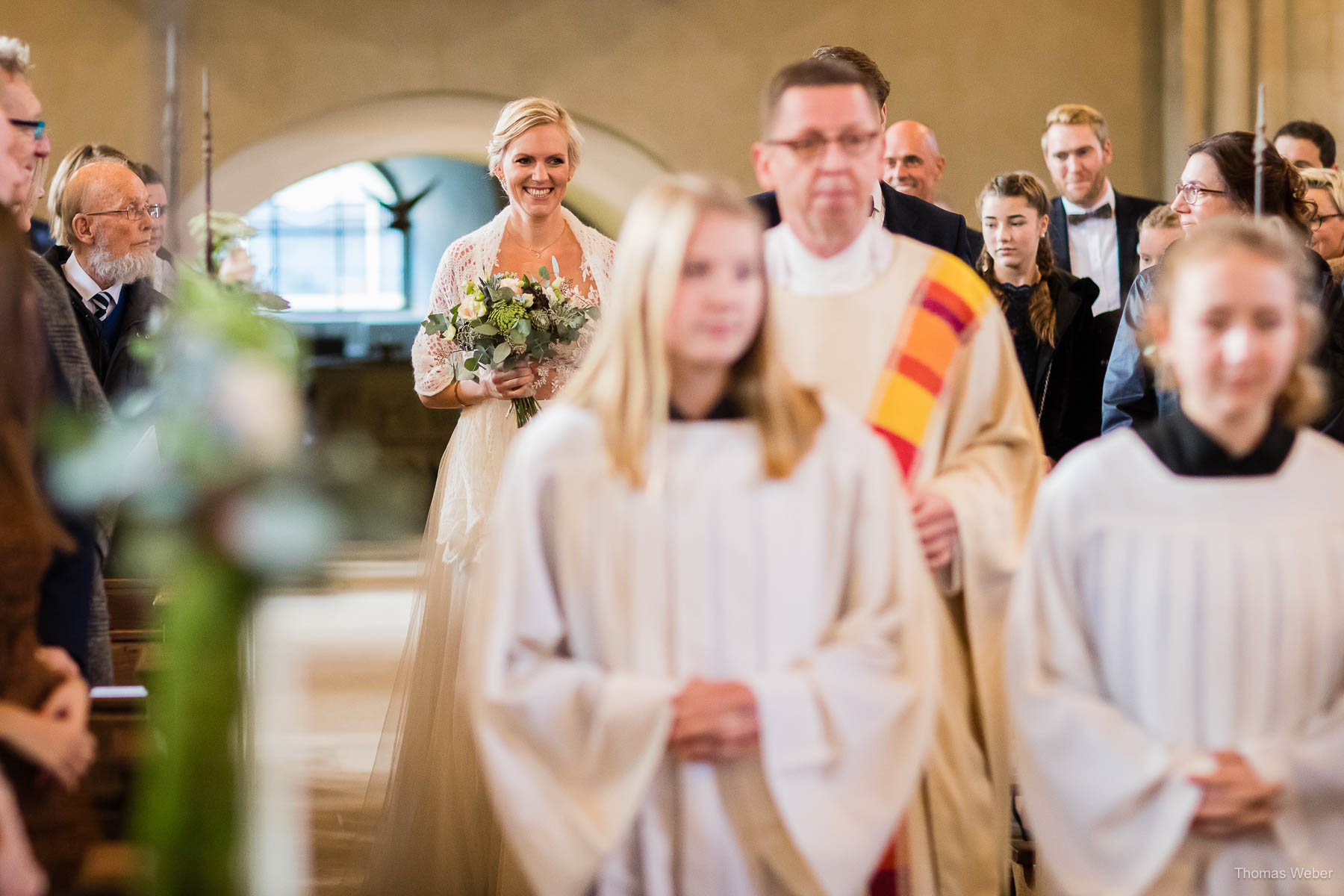 Kirchliche Trauung im Münsterland mit Taufe, Hochzeitsfotograf Thomas Weber