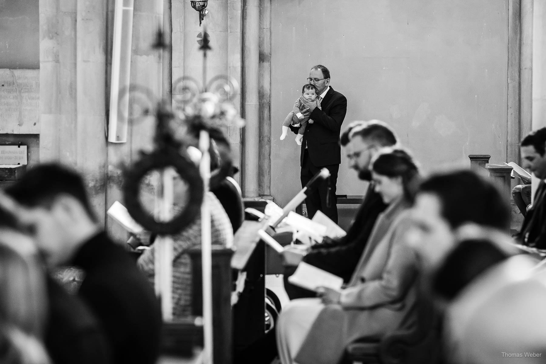 Kirchliche Trauung im Münsterland mit Taufe, Hochzeitsfotograf Thomas Weber