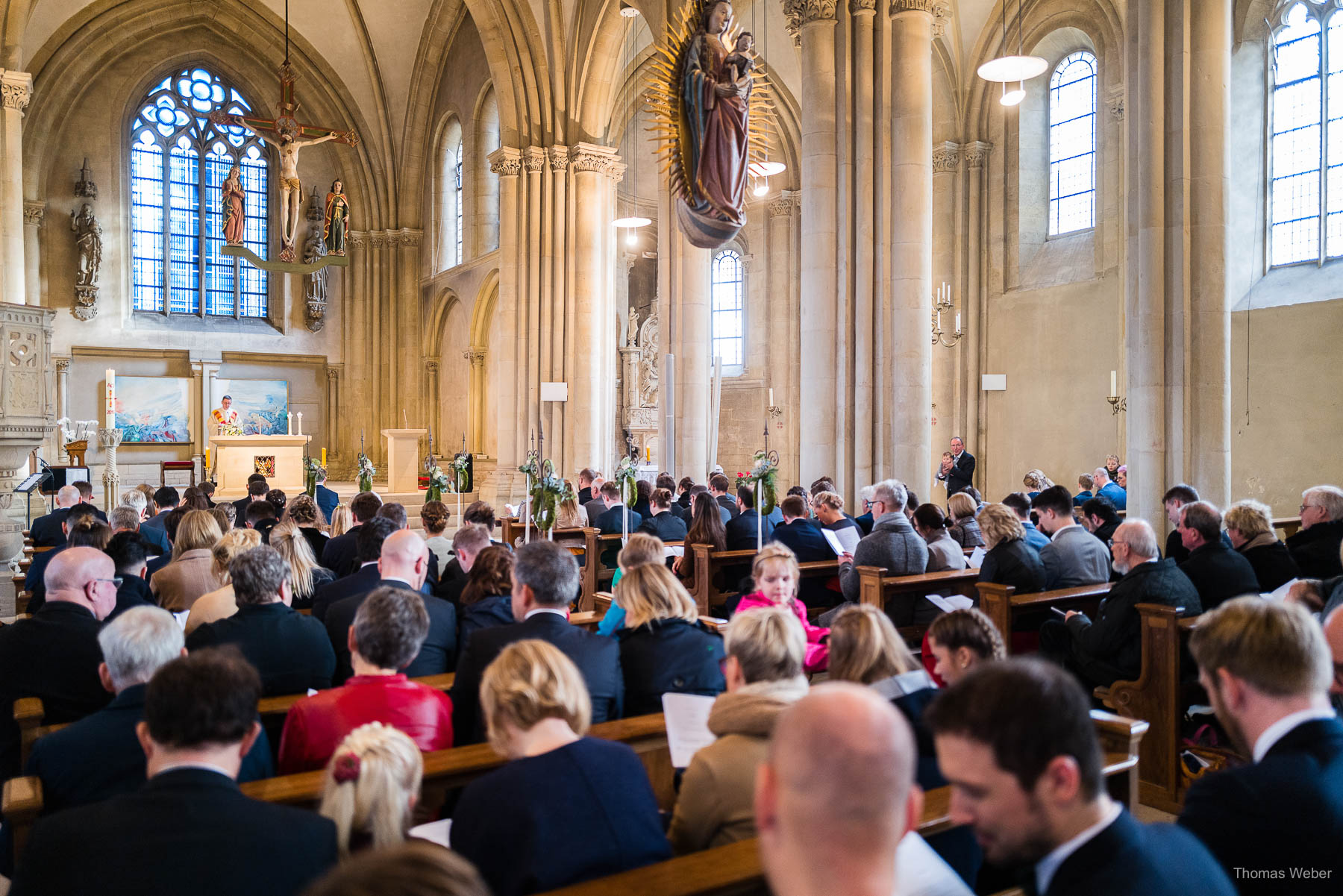 Kirchliche Trauung im Münsterland mit Taufe, Hochzeitsfotograf Thomas Weber