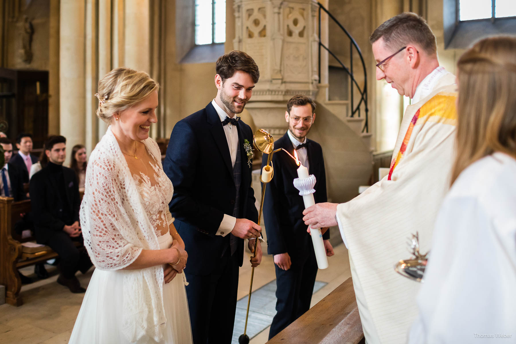 Kirchliche Trauung im Münsterland mit Taufe, Hochzeitsfotograf Thomas Weber
