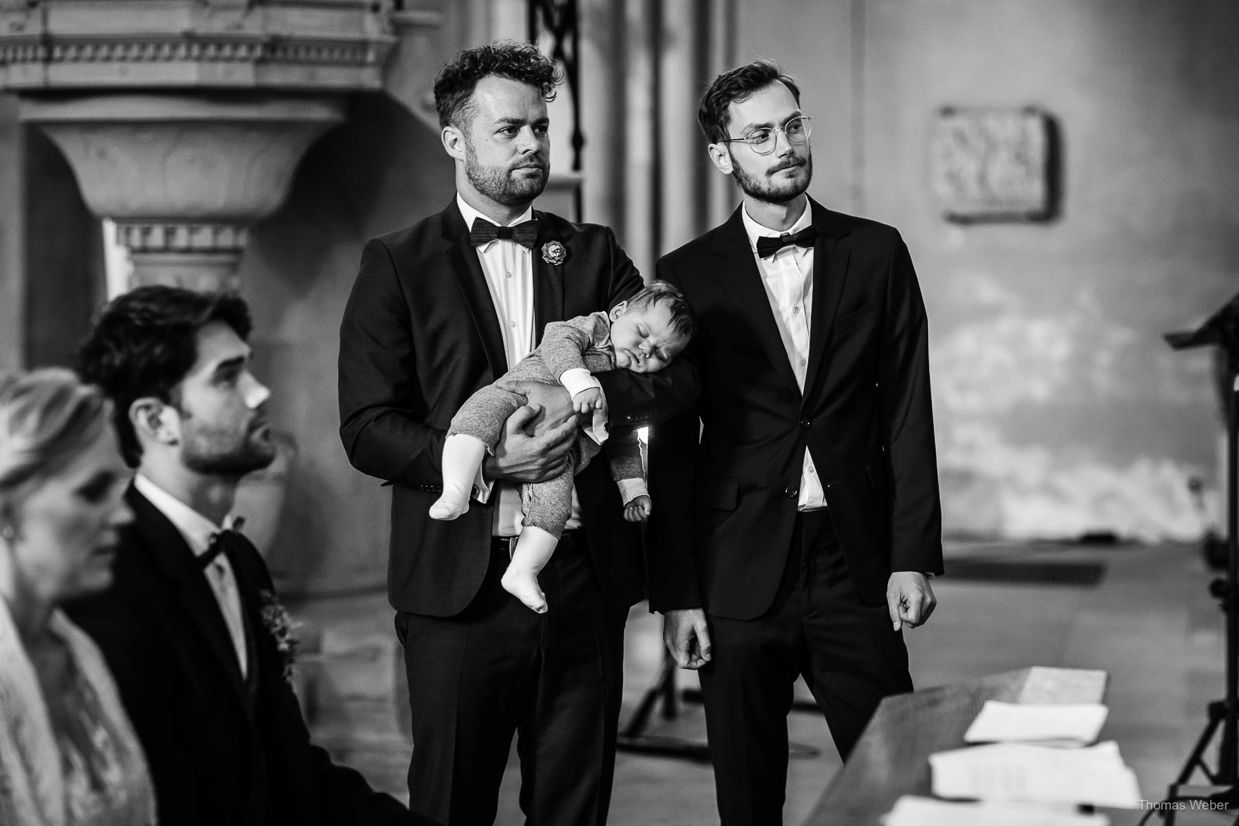Kirchliche Trauung im Münsterland mit Taufe, Hochzeitsfotograf Thomas Weber
