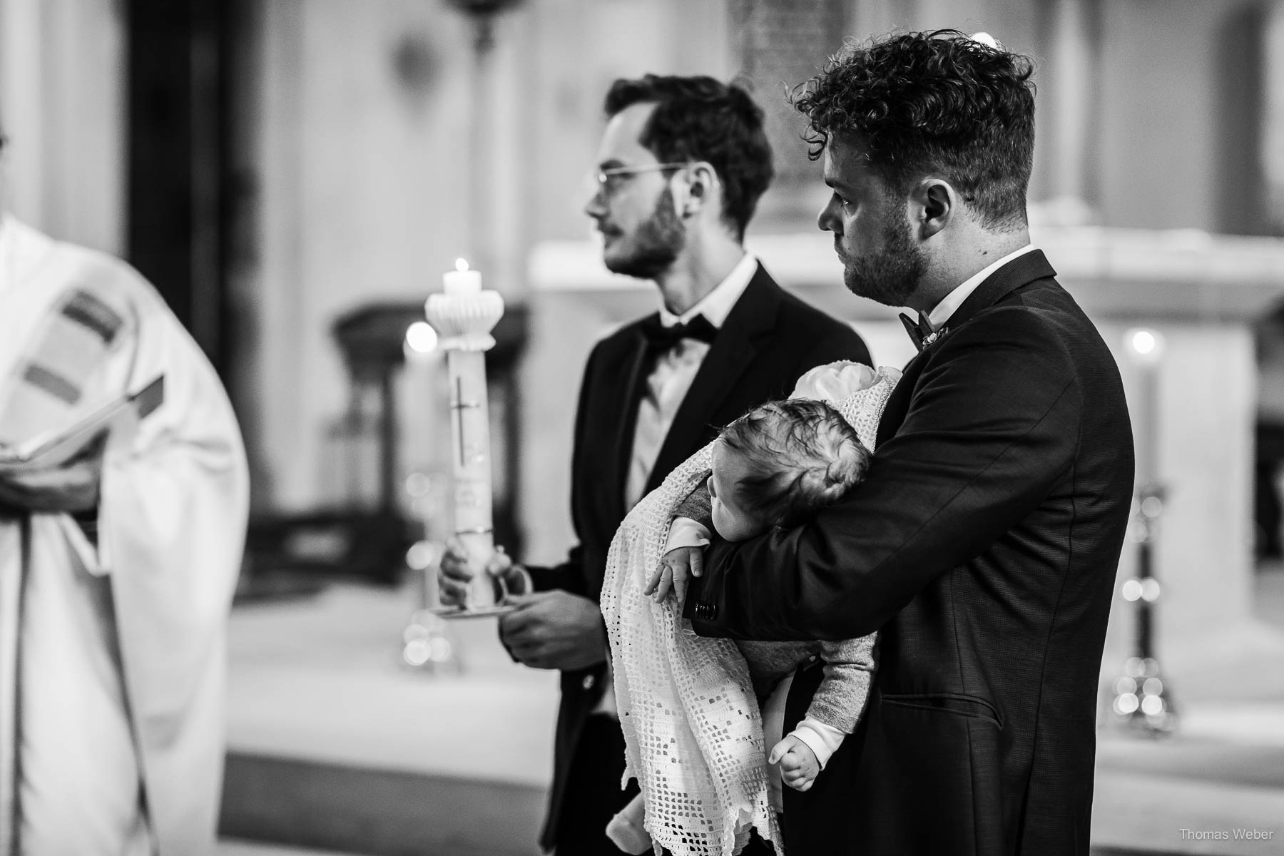 Kirchliche Trauung im Münsterland mit Taufe, Hochzeitsfotograf Thomas Weber